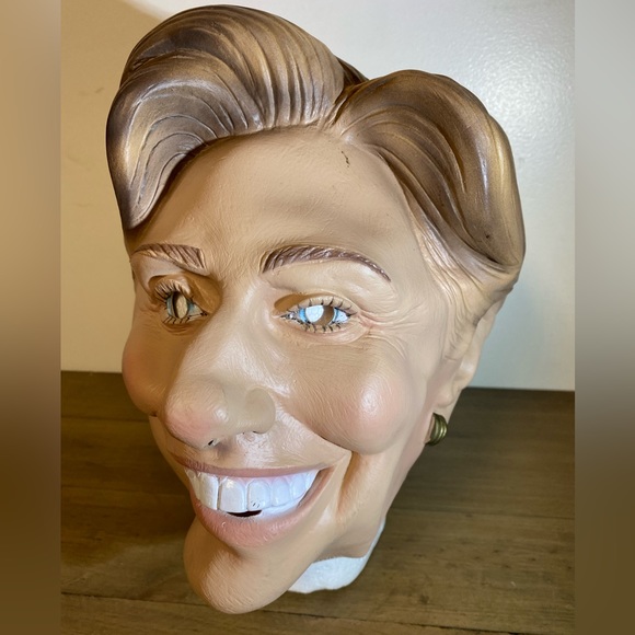 Hillary Clinton Halloween Mask Adult Full Face Theater Political President Vote - Picture 1 of 6
